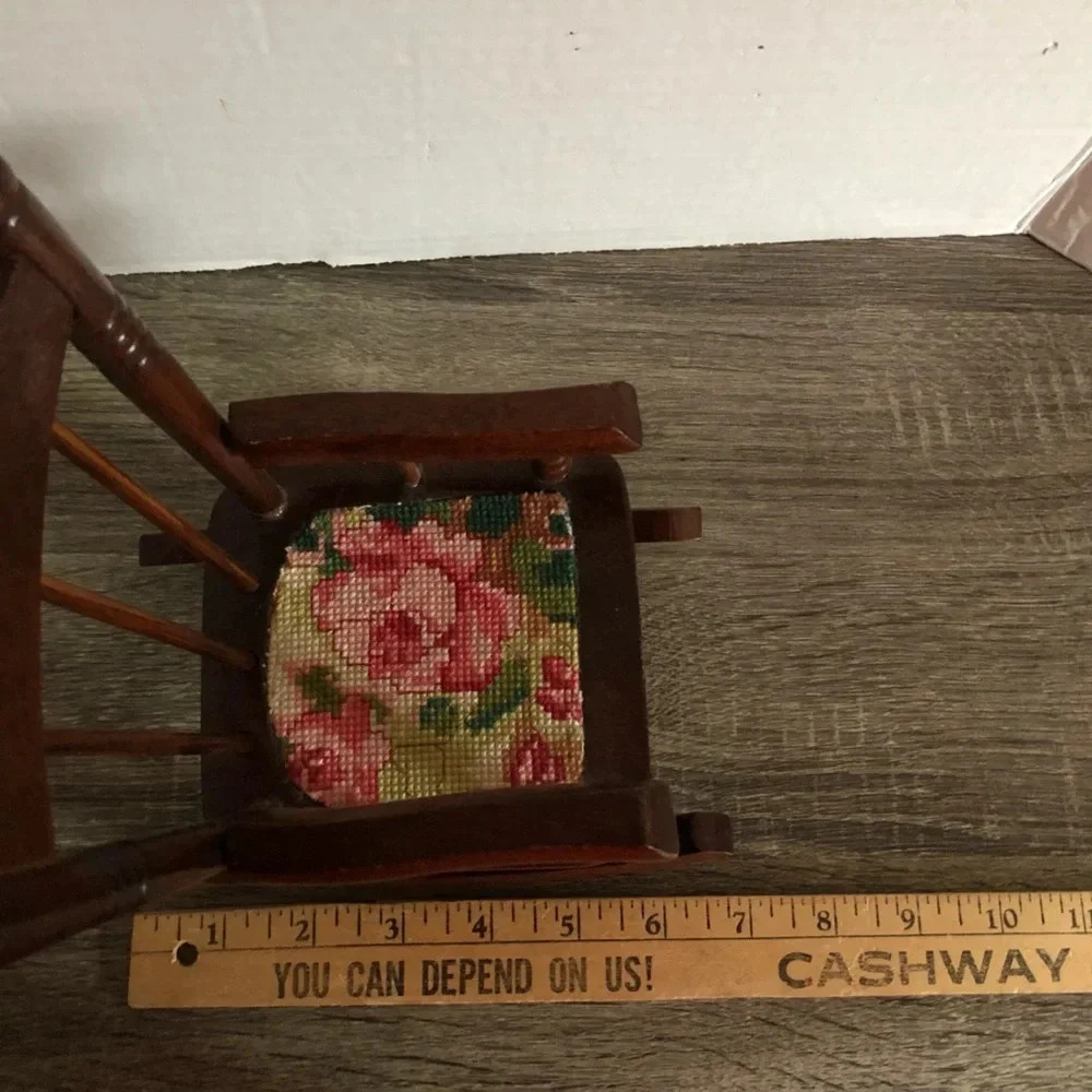 Vtg Doll Rocking Chair - Picture 3 of 7